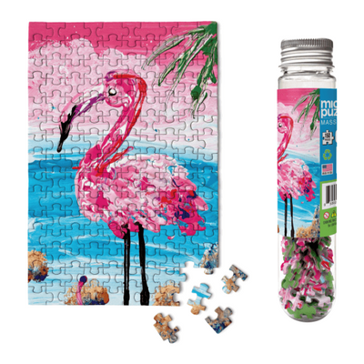 Flamingo | 150 Piece Jigsaw Puzzle MicroPuzzles Puzzledly.