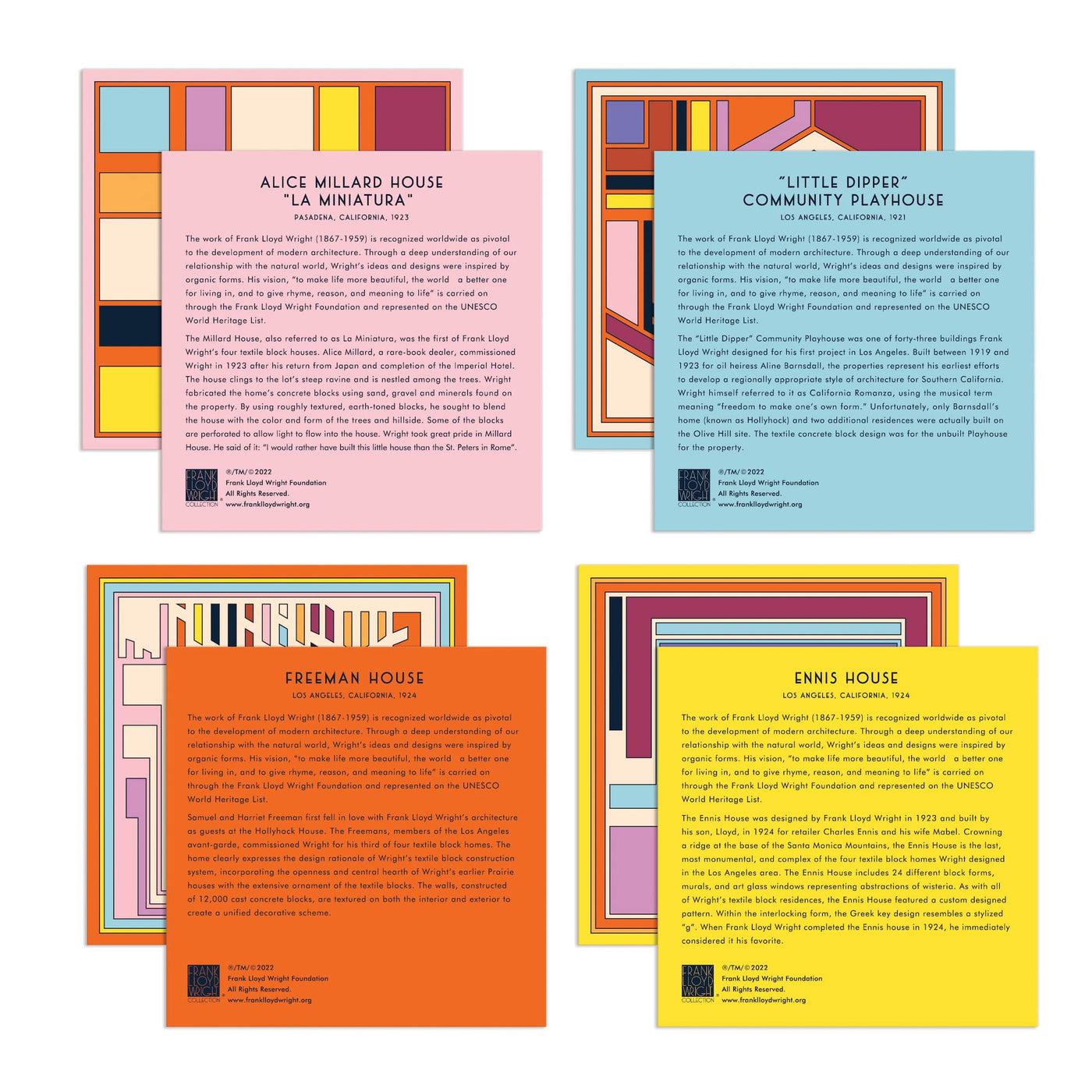Frank Lloyd Wright Textile Blocks | 4 200 Piece Jigsaw Puzzles