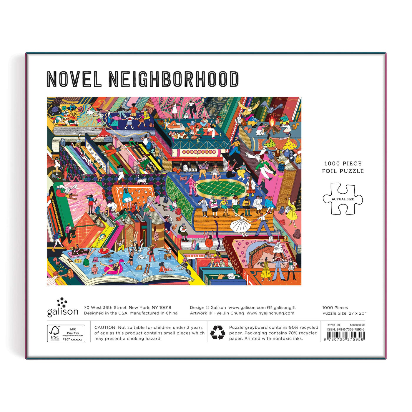Novel Neighborhood | 1,000 Piece Foil Jigsaw Puzzle