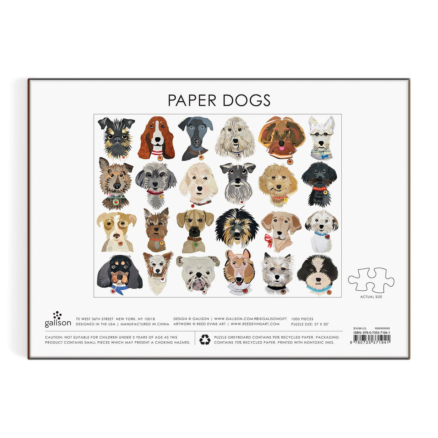 Paper Dogs | 1,000 Piece Jigsaw Puzzle