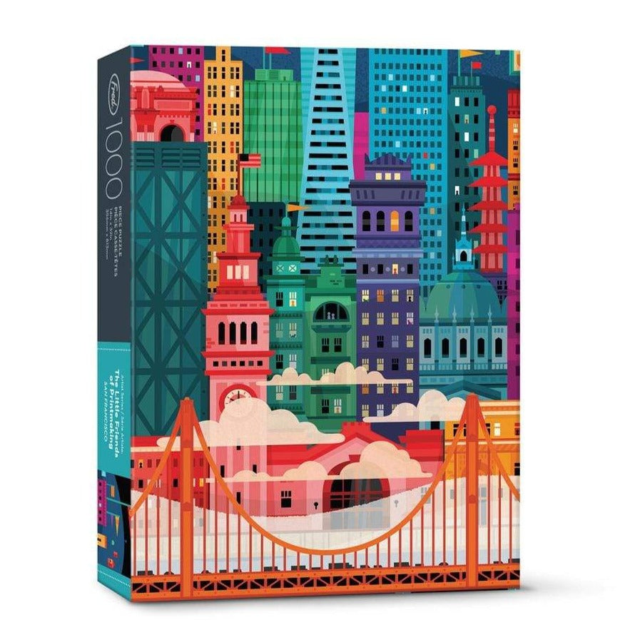 San Francisco by Fred | 1,000 Piece Jigsaw Puzzle Fred Puzzledly.