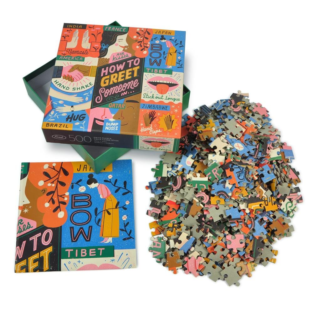 How to Greet Someone | 500 Piece Jigsaw Puzzle Fred Puzzledly.