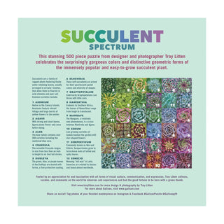 Succulent Spectrum | 500 Piece Jigsaw Puzzle