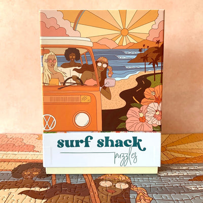 Sunset Groove | 500 Piece Jigsaw Puzzle Surf Shack Puzzles Puzzledly.