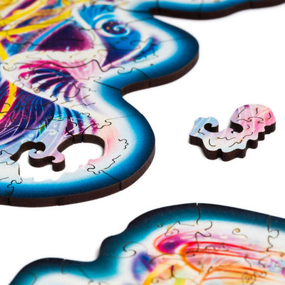 Wandering Jellyfish | Wooden Jigsaw Puzzle