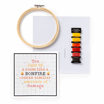 You Light Up A Room | Cross Stitch Kit
